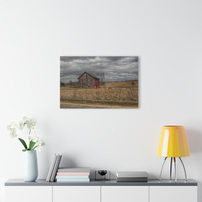 U R There Photography Barnes Road Little Red III Rustic Farmhouse Acrylic Wall Print