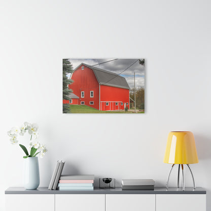 U R There Photography Connell Road Modern Red Rustic Farmhouse Acrylic Wall Print