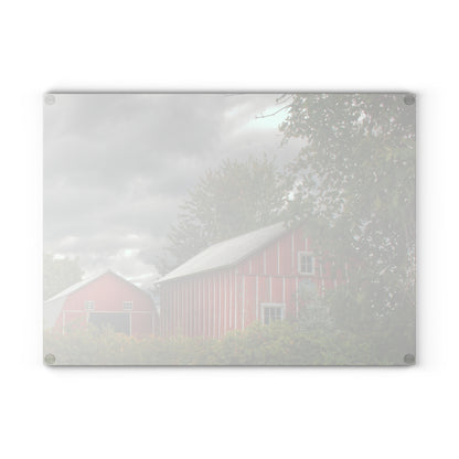 Barn Boutique Rustic Tempered-Glass Cutting Board| Pinstripe Barn and Buddy I