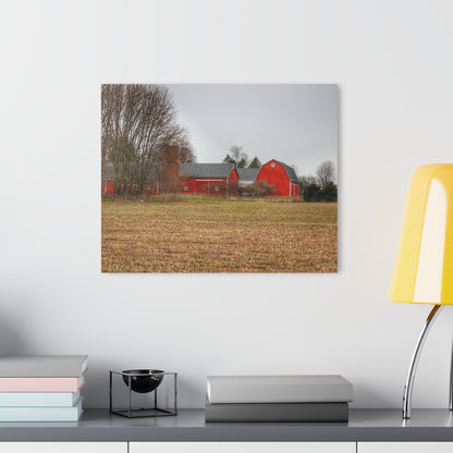 U R There Photography Kidder Road Reds Rustic Farmhouse Acrylic Wall Print