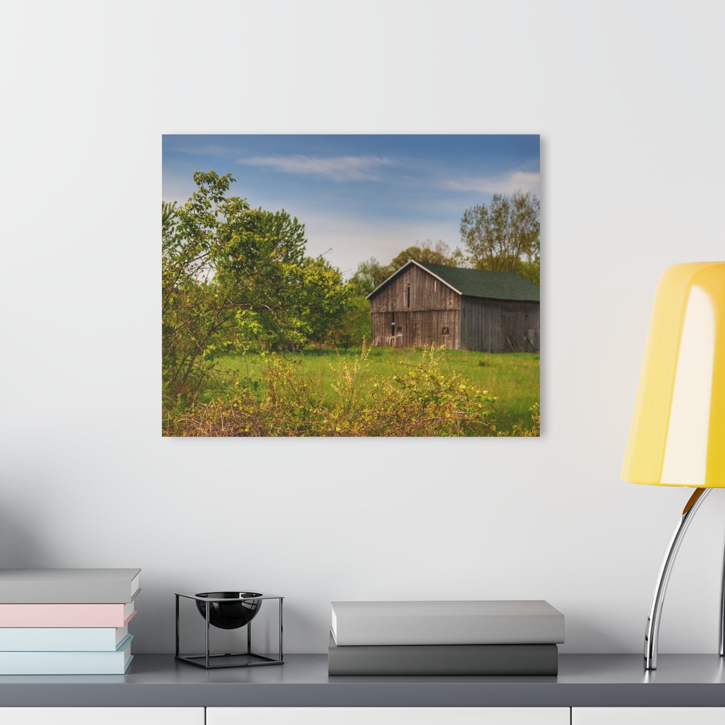 U R There Photography North Branch Little Grey Rustic Farmhouse Acrylic Wall Print