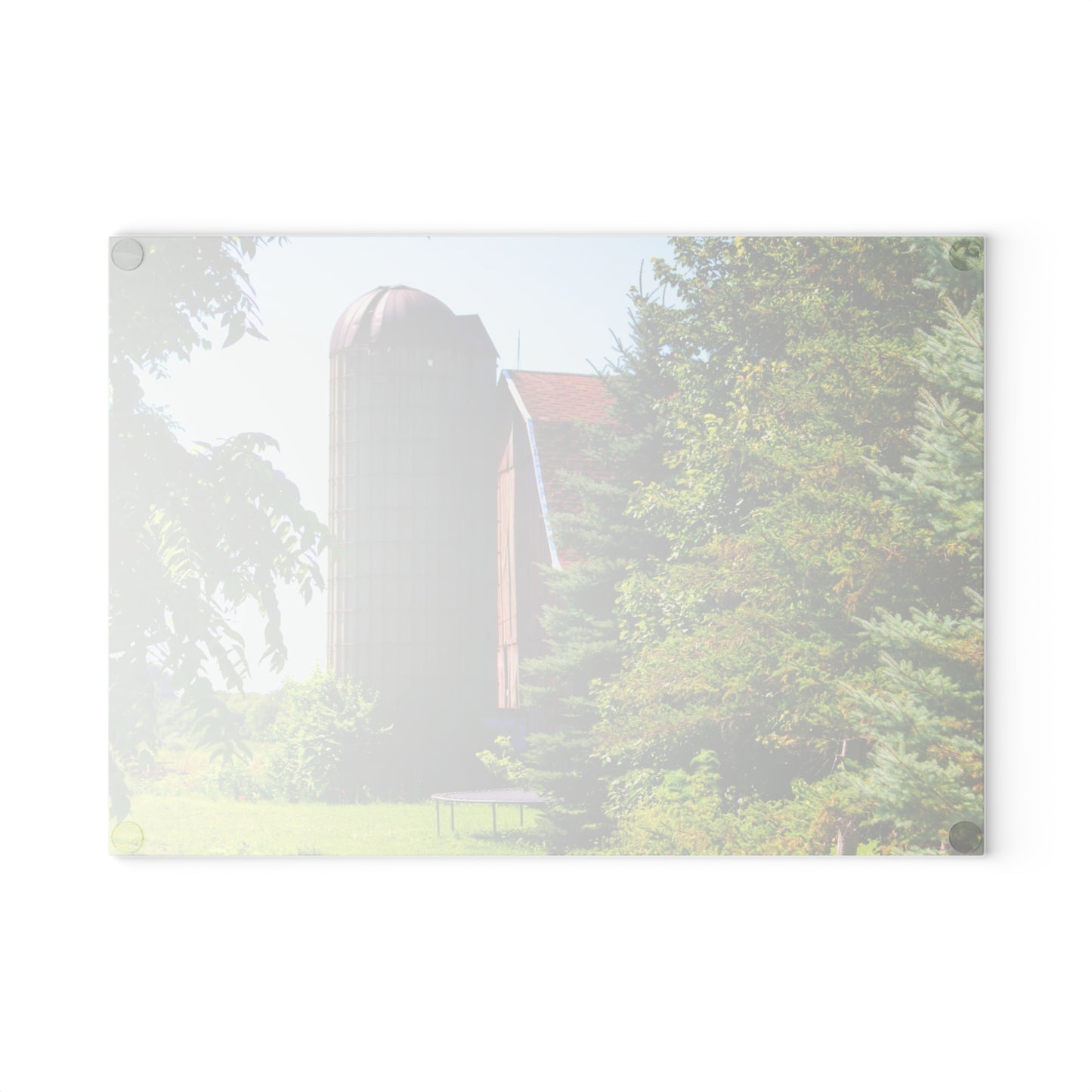 U R There Photography Atwell Road Hidden Rustic Farmhouse Tempered-Glass Cutting Board