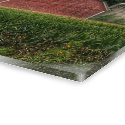 U R There Photography Mayville Lapeer Road Red Rustic Farmhouse Acrylic Wall Print