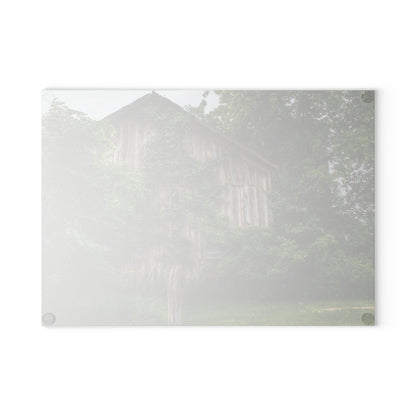 U R There Photography Imlay Hidden Rustic Farmhouse Tempered-Glass Cutting Board