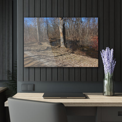 U R There Photography Creekside Seating Rustic Farmhouse Acrylic Wall Print