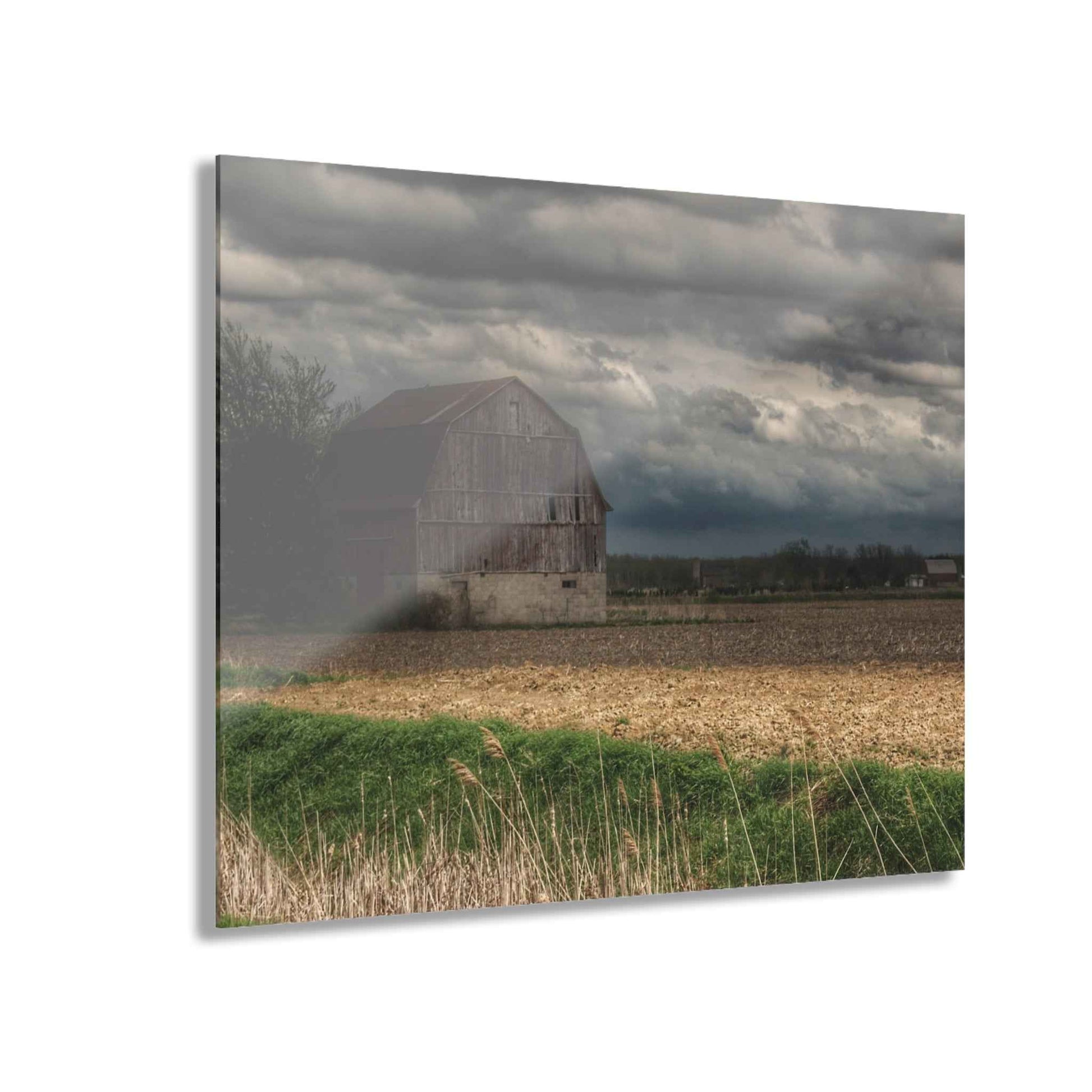 U R There Photography Sandusky Grey I Rustic Farmhouse Acrylic Wall Print