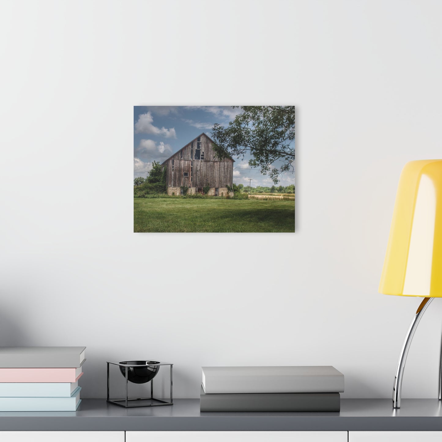 Barn Boutique Modern Farmhouse Acrylic Wall Print| Bohms Road Grey I