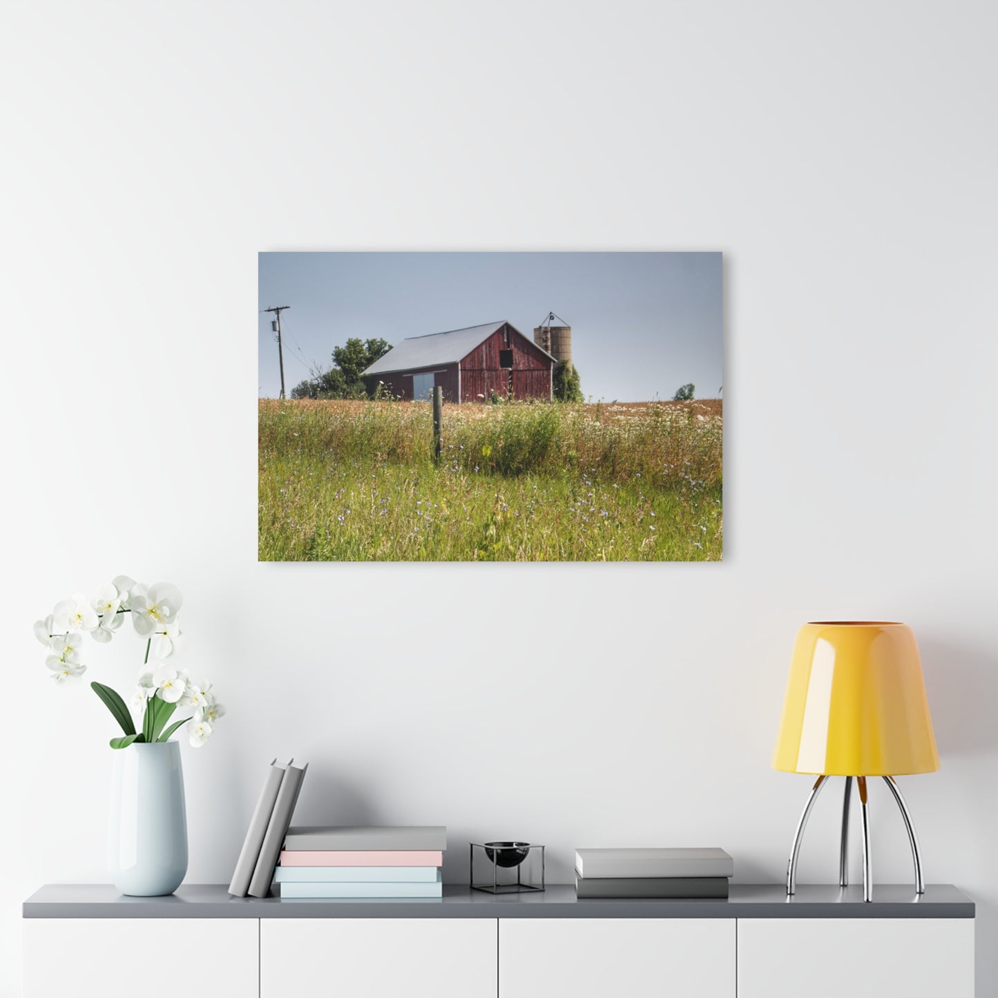 U R There Photography North Lake Pleasant Little Red I Rustic Farmhouse Acrylic Wall Print