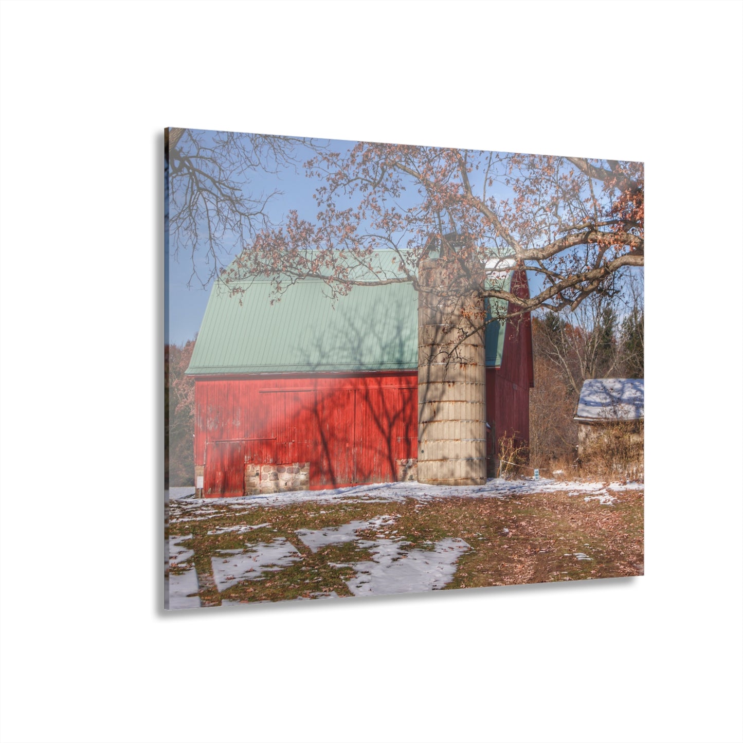 U R There Photography Webster Road Red II Rustic Farmhouse Acrylic Wall Print