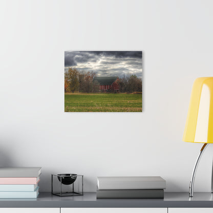 U R There Photography Booth Road Hidden Red I Rustic Farmhouse Acrylic Wall Print