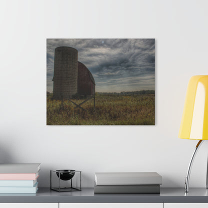 U R There Photography Mushroom Road Red I Rustic Farmhouse Acrylic Wall Print