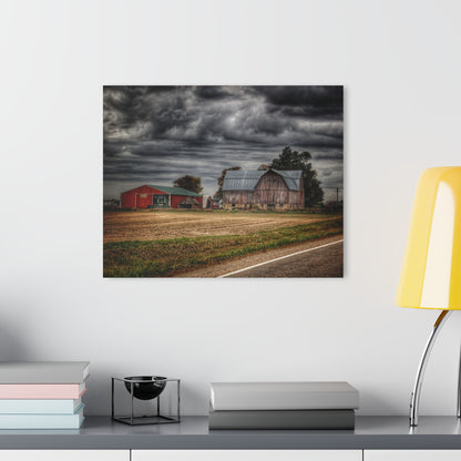 U R There Photography Snover Road Red II Rustic Farmhouse Acrylic Wall Print