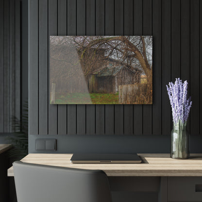 U R There Photography Bowers Road Greys III Rustic Farmhouse Acrylic Wall Print