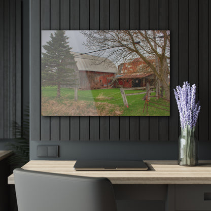 U R There Photography Dodge Road Forgotten Greys Rustic Farmhouse Acrylic Wall Print