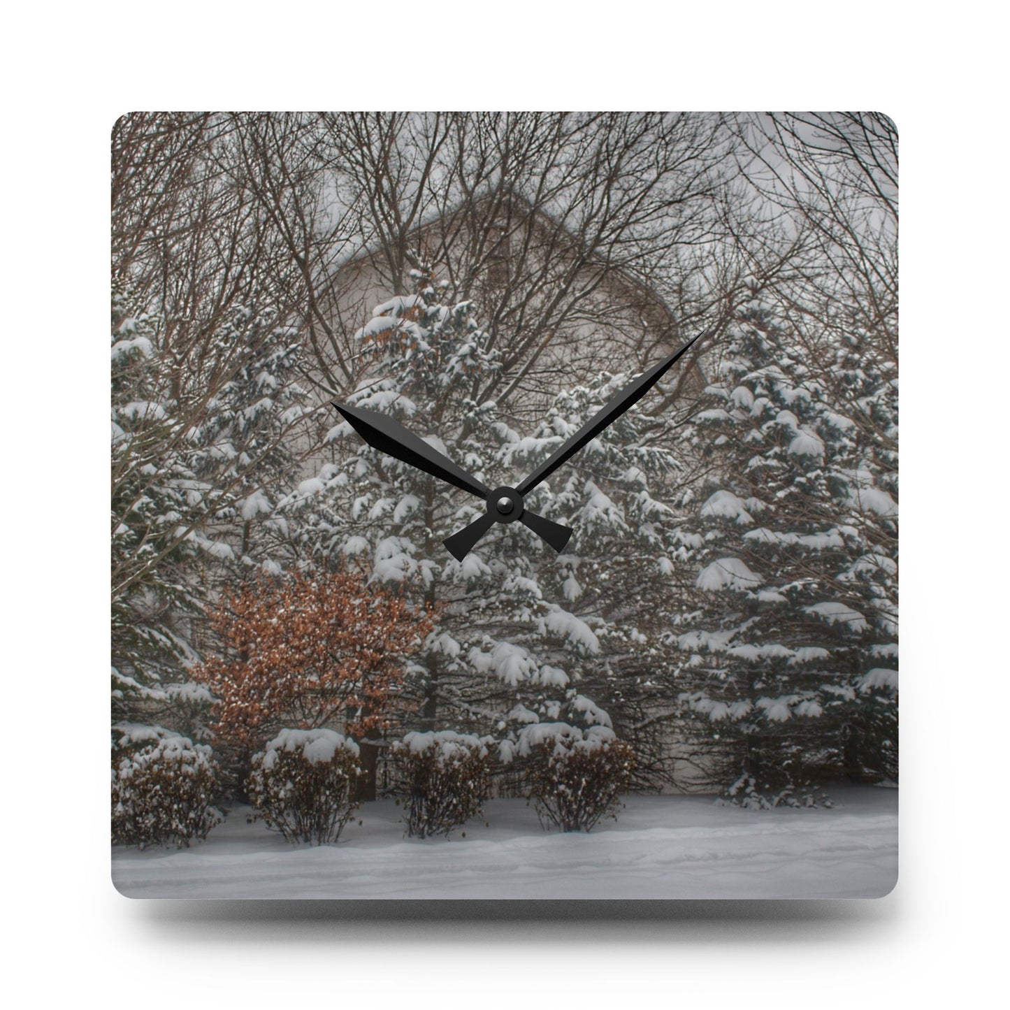 U R There Photography Hidden in Oxford I Rustic Farmhouse Acrylic Analog Wall Clock