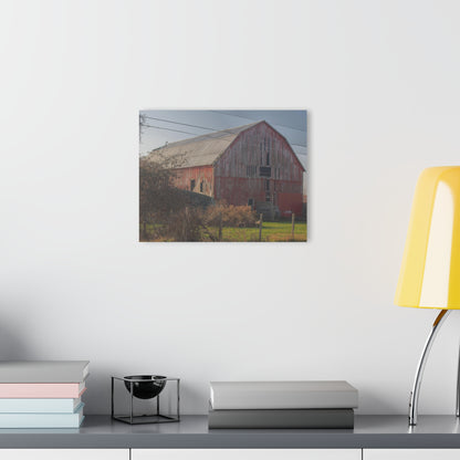 U R There Photography Dodge Road Red I Rustic Farmhouse Acrylic Wall Print