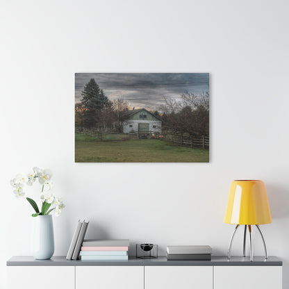 U R There Photography Myers Road Hidden White Rustic Farmhouse Acrylic Wall Print