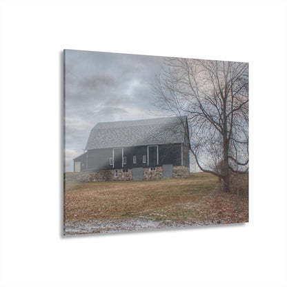 U R There Photography Attica Road Black Rustic Farmhouse Acrylic Wall Print