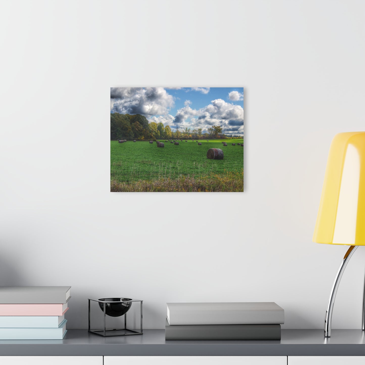 U R There Photography Haybale Heaven 2020 Rustic Farmhouse Acrylic Wall Print