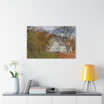 U R There Photography East Oakwood White Rustic Farmhouse Acrylic Wall Print