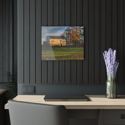 U R There Photography Peck Road White Rustic Farmhouse Acrylic Wall Print