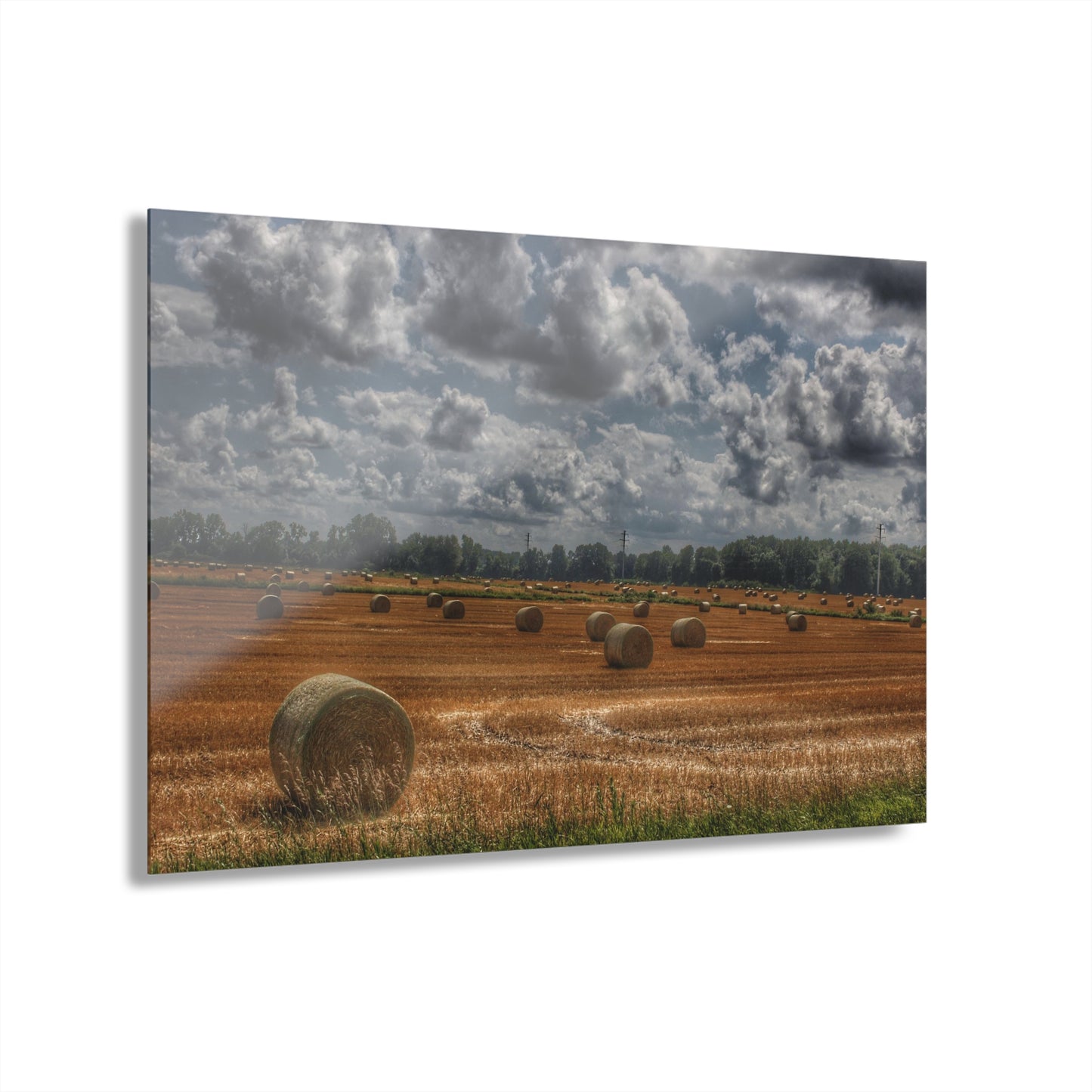 U R There Photography Haybale Heaven Rustic Farmhouse Acrylic Wall Print