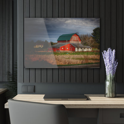 U R There Photography M-24 TnT Red I Rustic Farmhouse Acrylic Wall Print