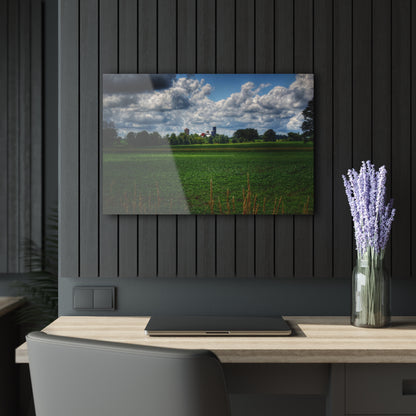 U R There Photography Farm from a Distance Rustic Farmhouse Acrylic Wall Print