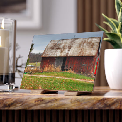 U R There Photography Castle Road Relic Red Rustic Farmhouse Decorative Ceramic Tile