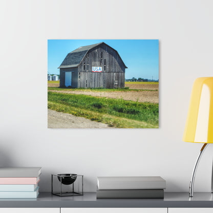 U R There Photography Unionville M-25 USA Grey Rustic Farmhouse Acrylic Wall Print
