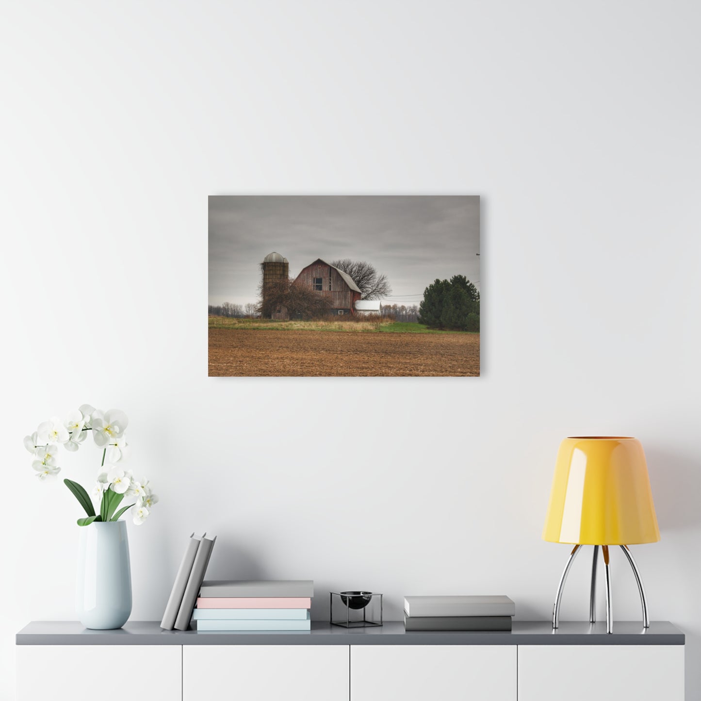 U R There Photography Reinelt Road Red Rustic Farmhouse Acrylic Wall Print