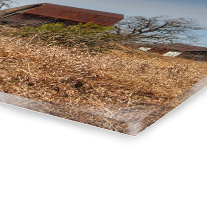 U R There Photography Klam Road Rusted Reds Rustic Farmhouse Acrylic Wall Print