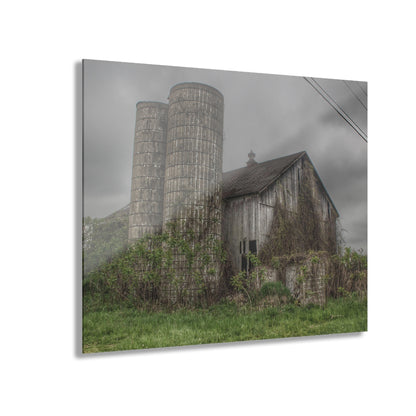 U R There Photography Metamora M-24 Grey I Rustic Farmhouse Acrylic Wall Print