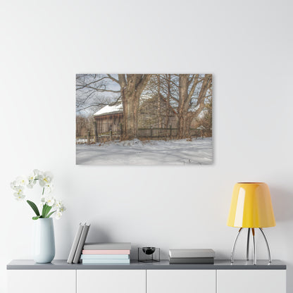 U R There Photography English Road Grey Rustic Farmhouse Acrylic Wall Print