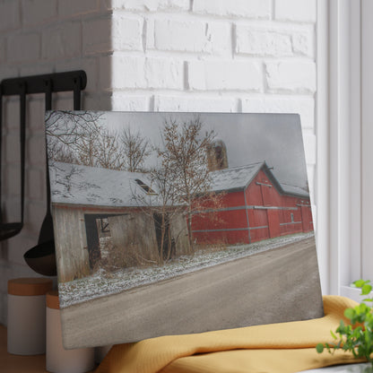 U R There Photography Bordman Roadside Buddies I Rustic Farmhouse Tempered-Glass Cutting Board
