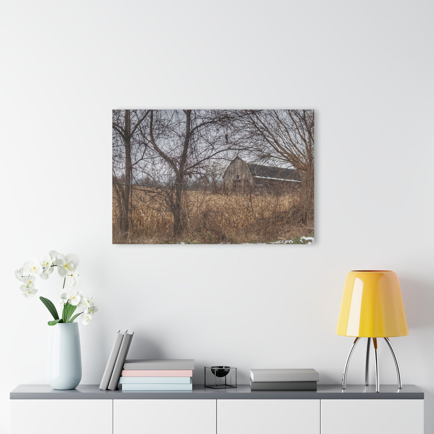 U R There Photography North Oxford Road Grey I Rustic Farmhouse Acrylic Wall Print