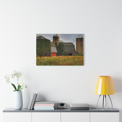 U R There Photography Silos of Otisville Rustic Farmhouse Acrylic Wall Print