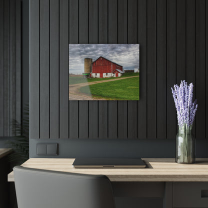 U R There Photography Fostoria Red II Rustic Farmhouse Acrylic Wall Print