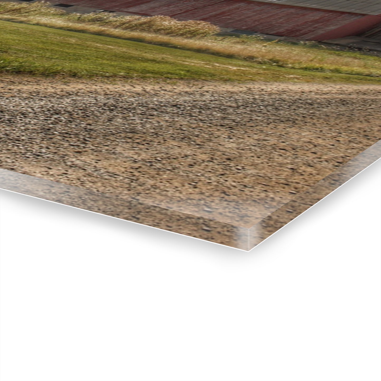 U R There Photography Haines Road Reds Rustic Farmhouse Acrylic Wall Print