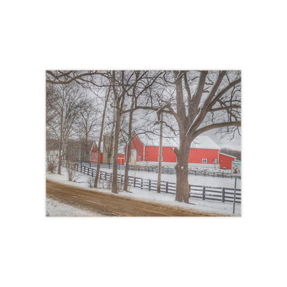 U R There Photography Barns of Barber Road I Rustic Farmhouse Decorative Ceramic Tile