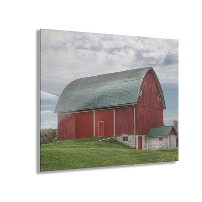 U R There Photography Elmwood Road Red I Rustic Farmhouse Acrylic Wall Print 20″ x 16″ (Horizontal) 0.25''