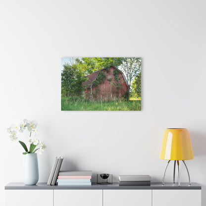 U R There Photography Murphy Lake Road Old Red Rustic Farmhouse Acrylic Wall Print