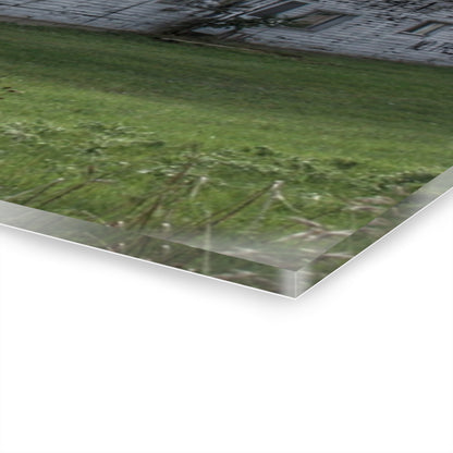 U R There Photography Metamora M-24 White Rustic Farmhouse Acrylic Wall Print