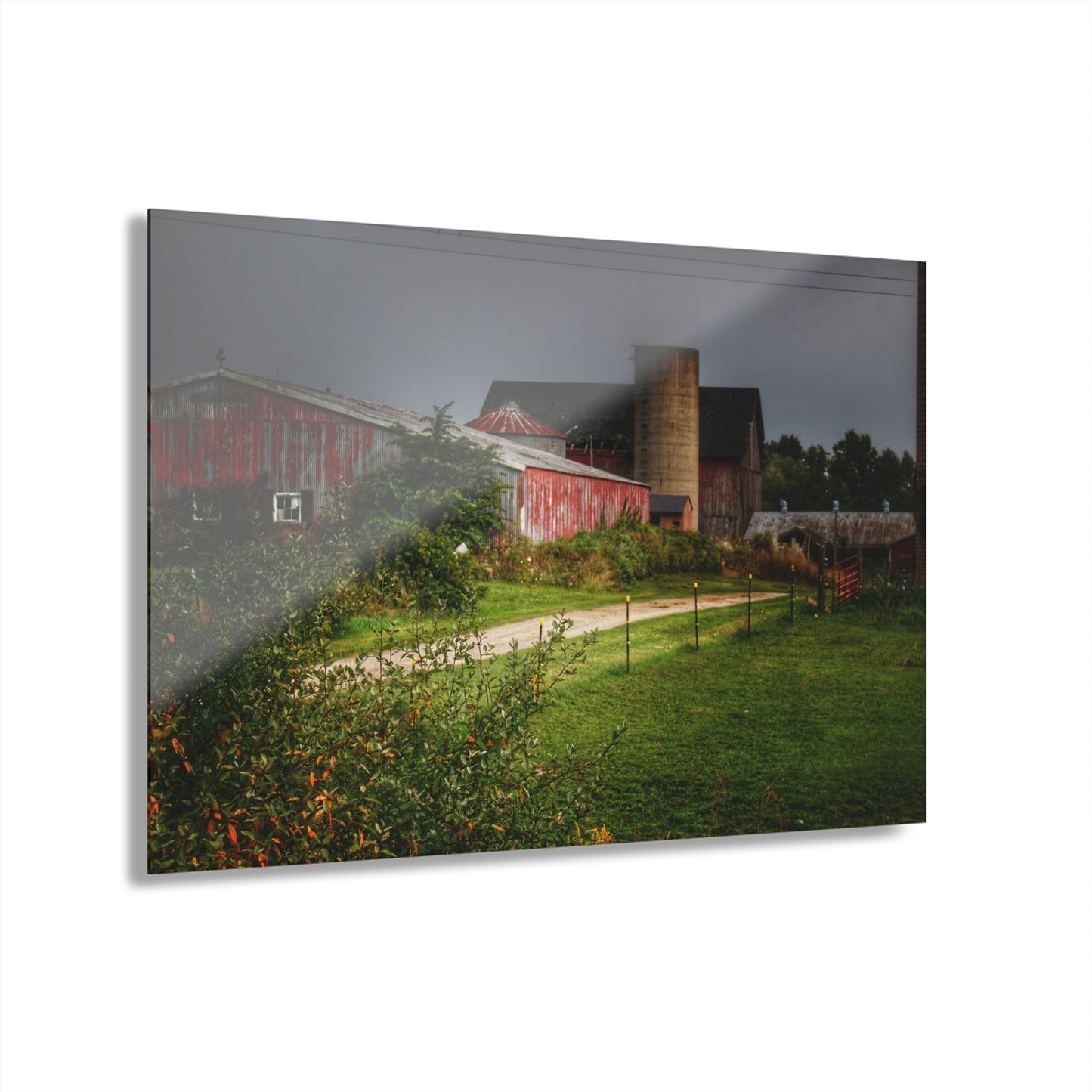 U R There Photography Path of Barns Rustic Farmhouse Acrylic Wall Print