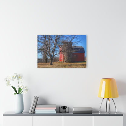 U R There Photography Leonard Road Red Rustic Farmhouse Acrylic Wall Print