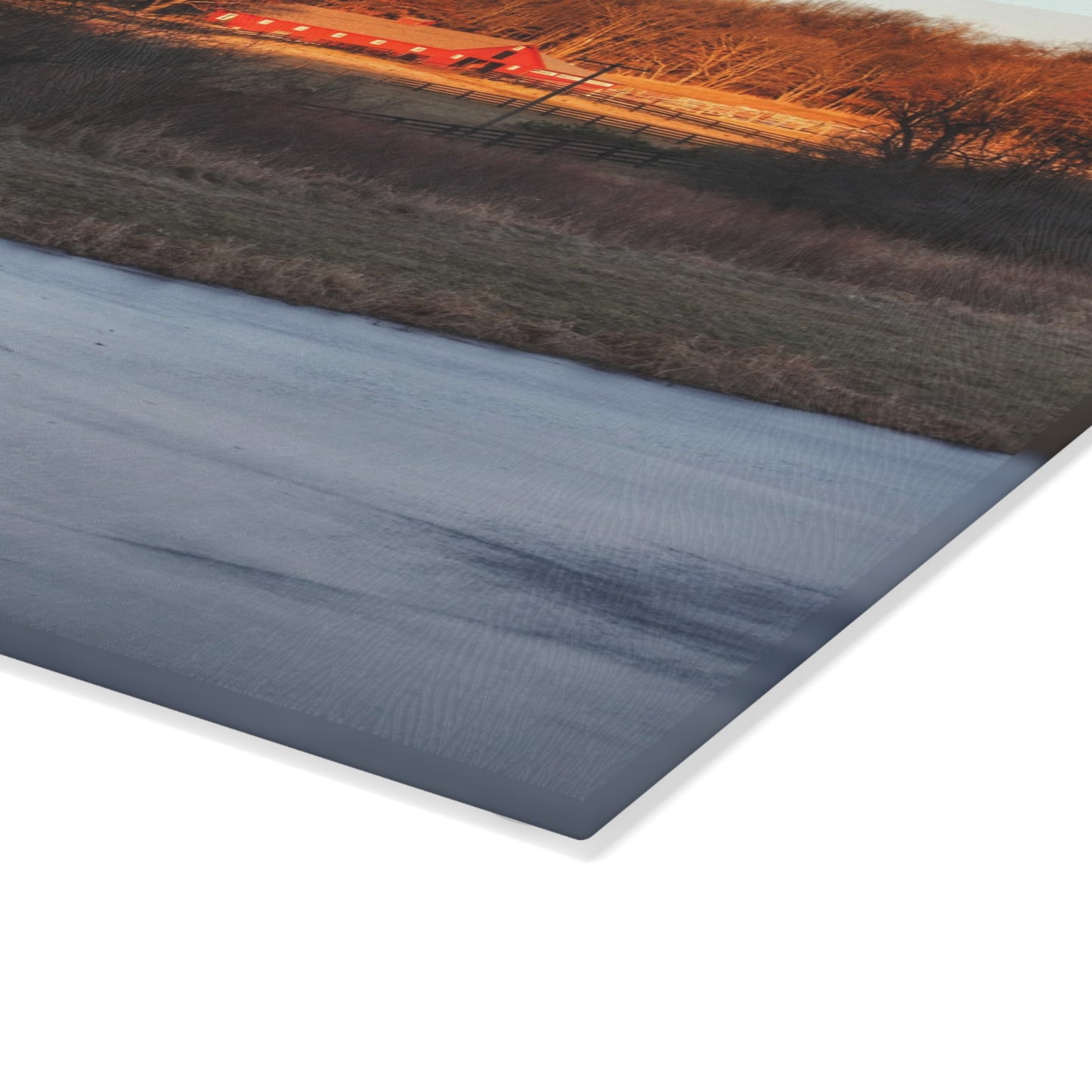 U R There Photography Hidden in Leonard Rustic Farmhouse Tempered-Glass Cutting Board