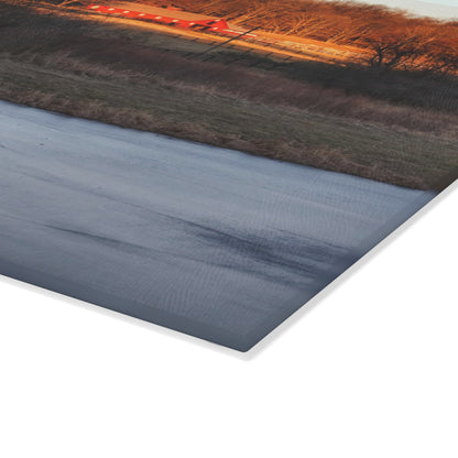 U R There Photography Hidden in Leonard Rustic Farmhouse Tempered-Glass Cutting Board