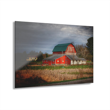 U R There Photography M-24 TnT Red I Rustic Farmhouse Acrylic Wall Print