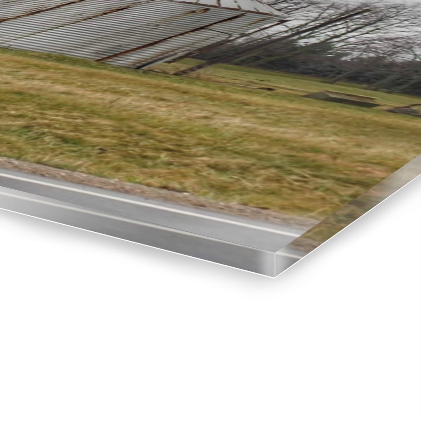 U R There Photography Hough Road Green Quonset I Rustic Farmhouse Acrylic Wall Print