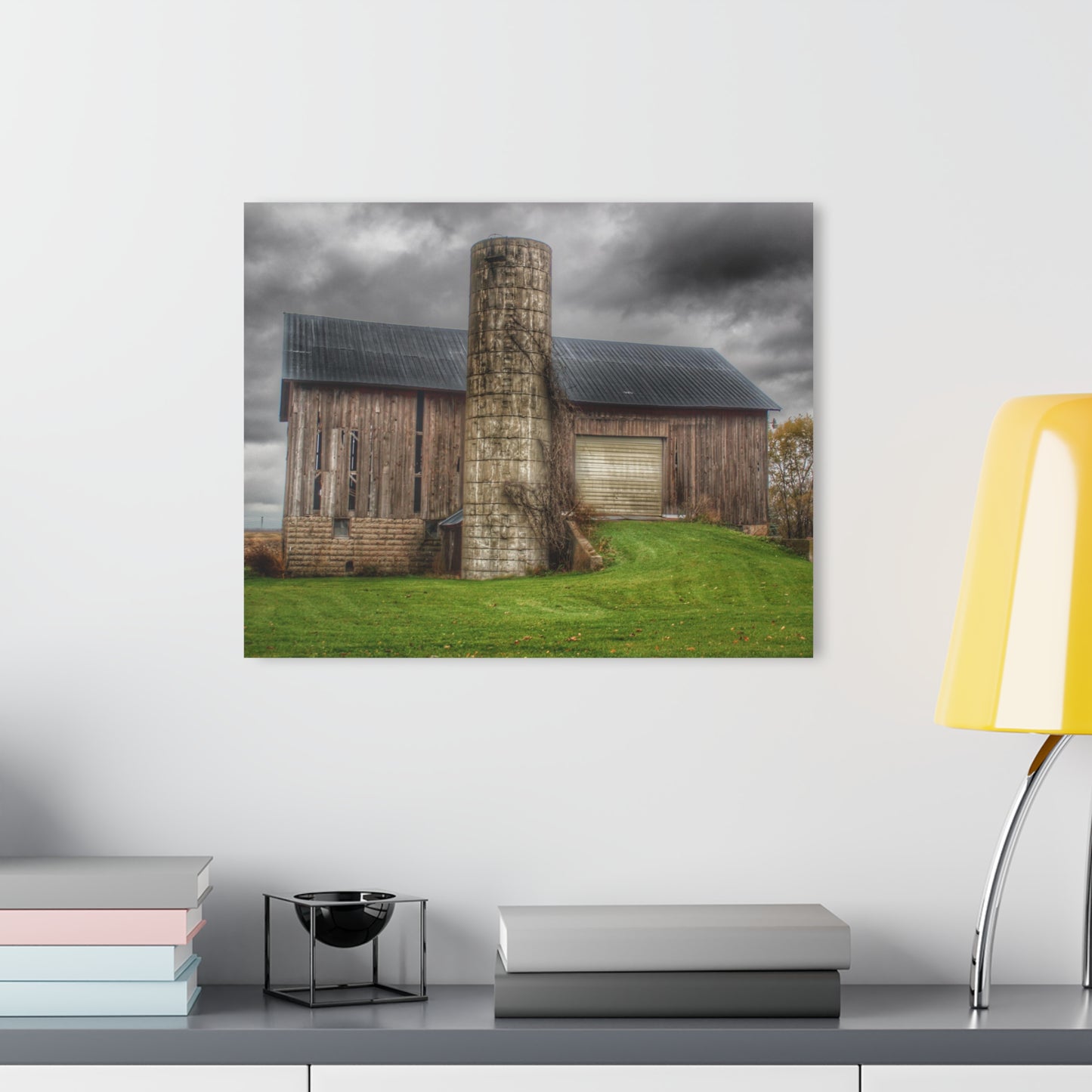 U R There Photography Gilford Grey I Rustic Farmhouse Acrylic Wall Print